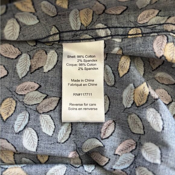 Paisley and Gray Men's Button Up Shirt - Picture 5 of 6